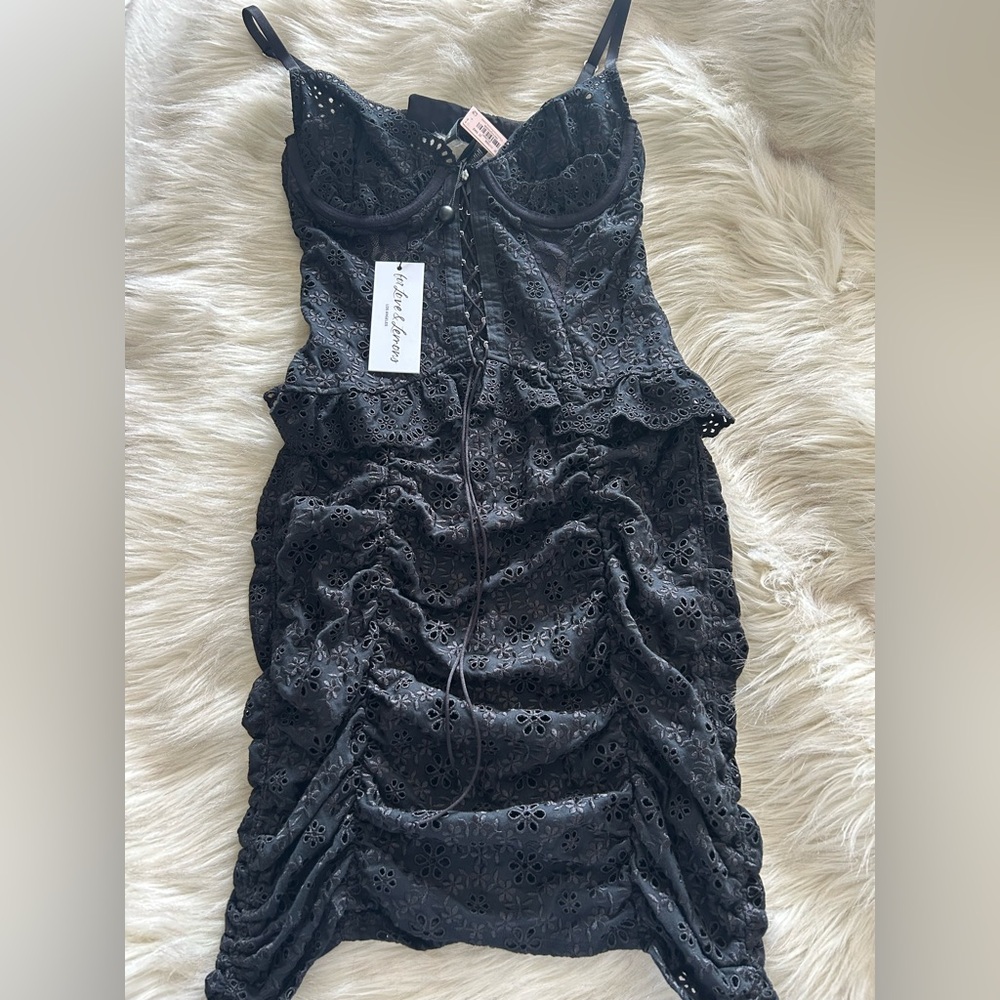 FOR LOVE AND LEMONS EYELET DRESS